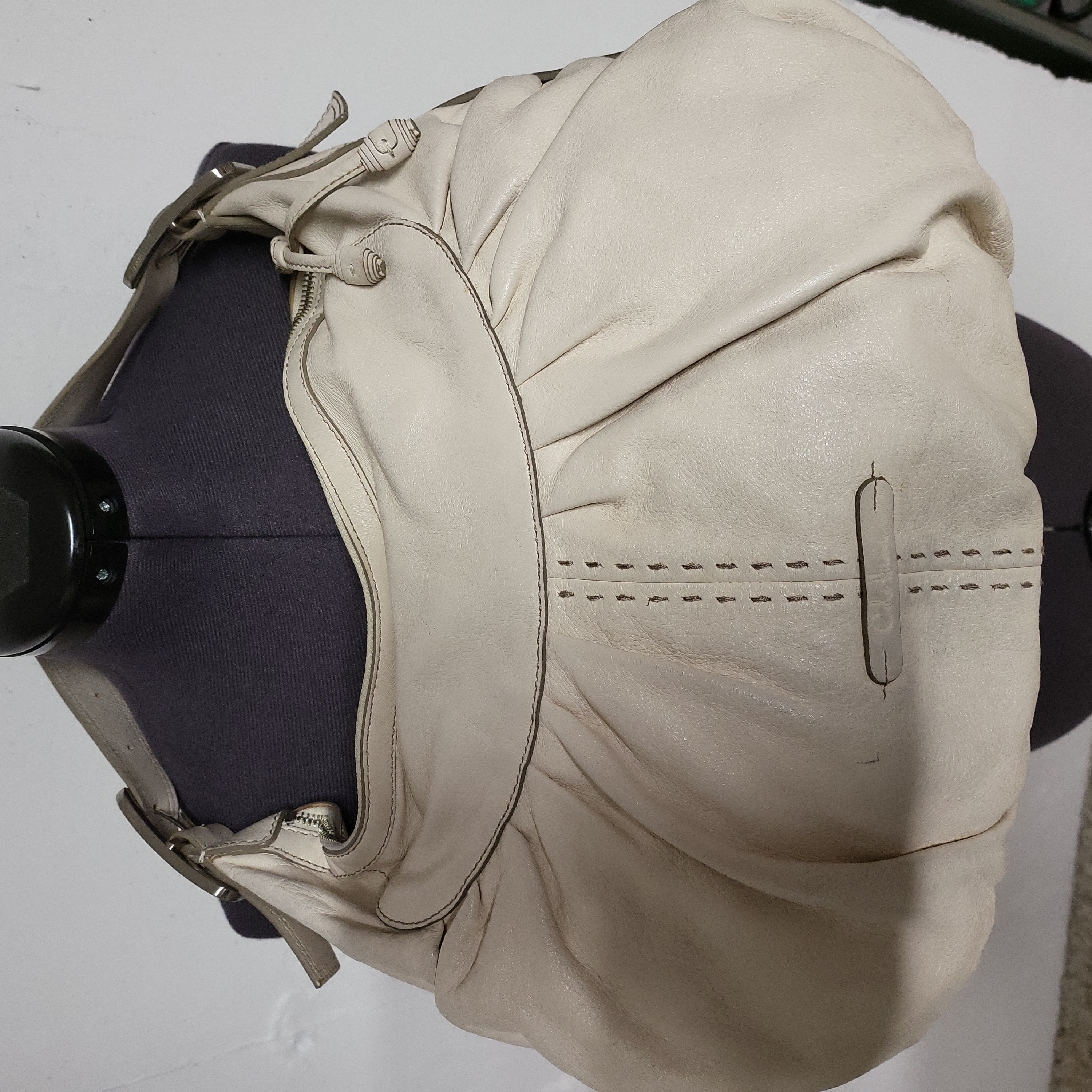 Cole Haan, Bone Colored Leather Bag. New Condition.